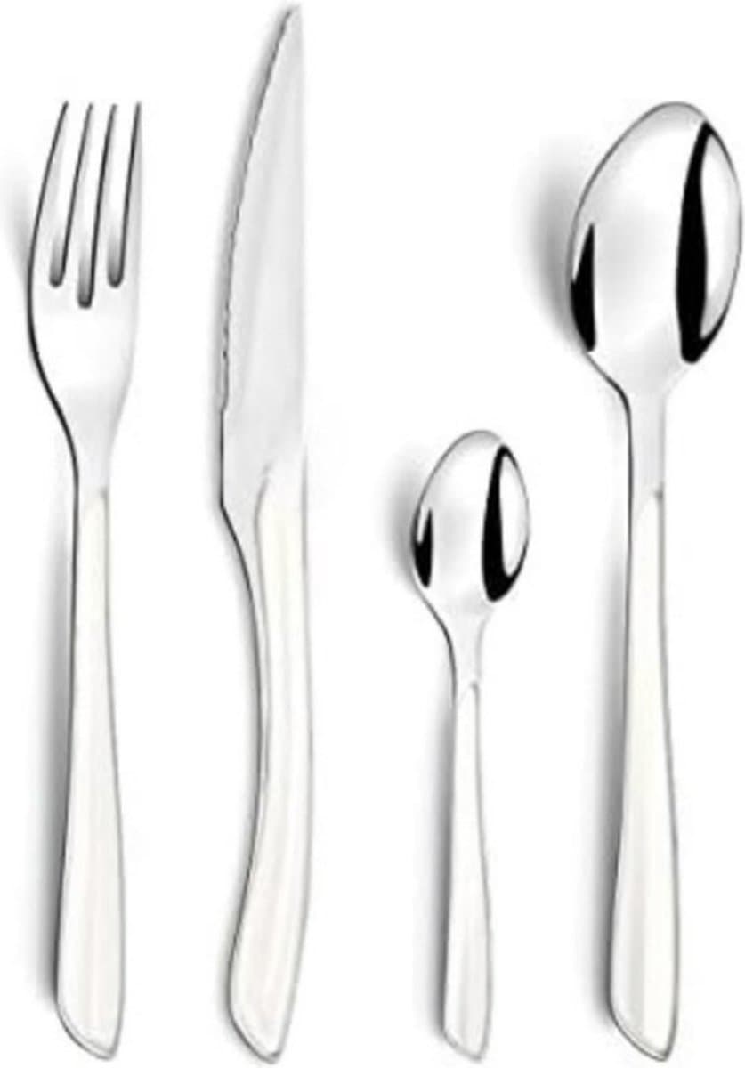Bestekset 8 Persoons - Bestek Set - Zilver