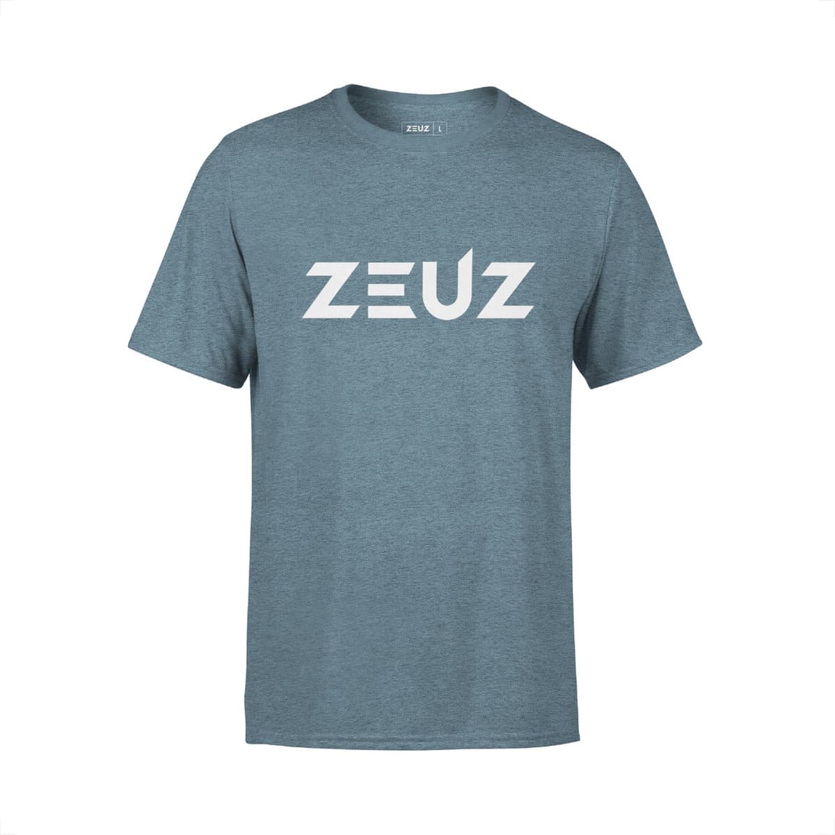 ZEUZ Sport T-Shirt Unisex - Sportkleding Man & Vrouw - Fitnesskleding Heren & Dames - Kleding voor Fitness, CrossFit & Gym - Maat XL - Denim
