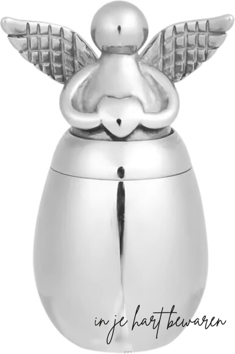 Mini urn - Zilver - Engel - Urn voor as - Klein