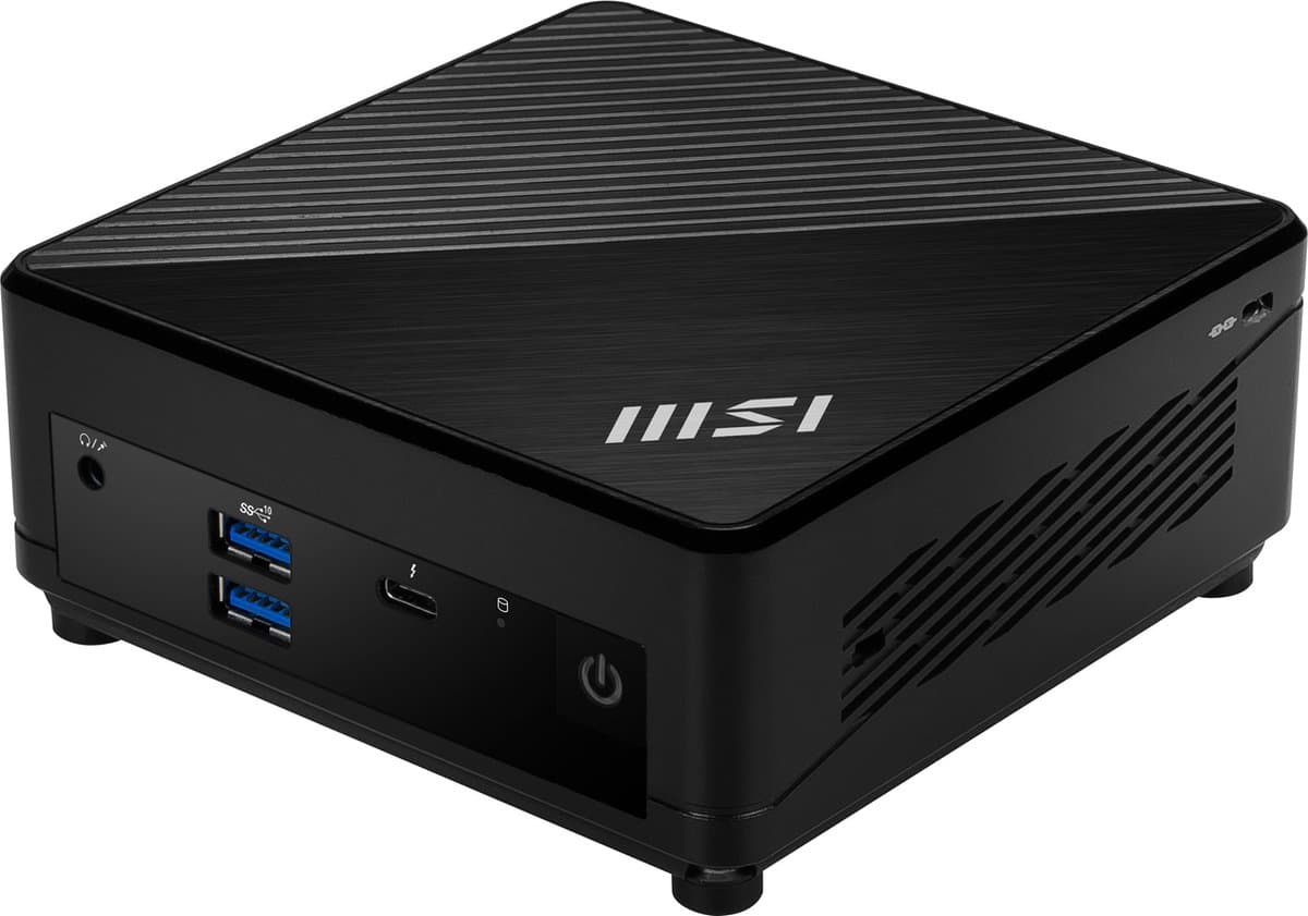 MSI Cubi 5 12M-001BEU 0.66L sized PC Zwart i7-1255U Intel SoC