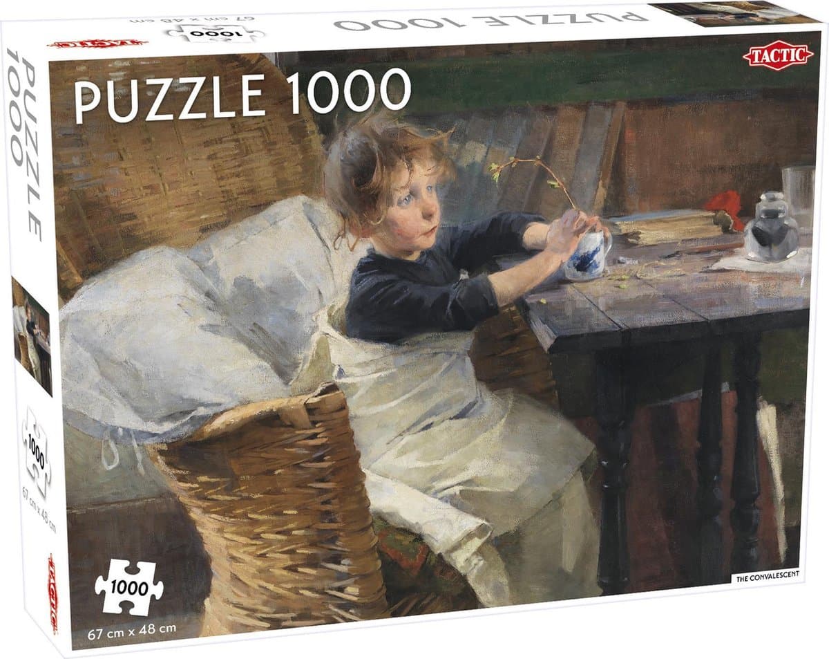 Tactic Helene Schjerfbeck: The Convalescent – Puzzel – 1000 stukjes – Expressionistische Kunst – Strak en Rustgevend Ontwerp – Hoogwaardige Scandinavische Kwaliteit