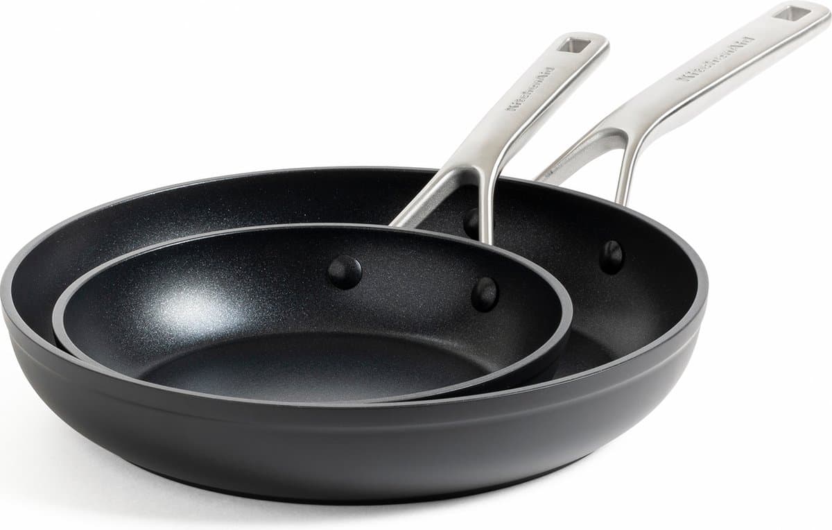 KitchenAid Forged Hardened Aluminium Koekenpannenset 20 + 28cm