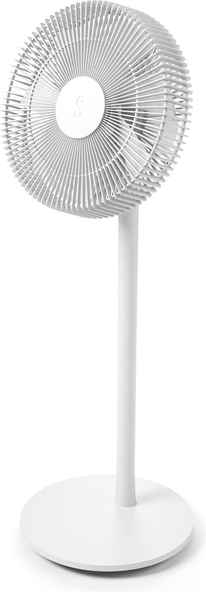 Stadler Form Finn White Mobile – Draadloze Staande Ventilator – 7 u accu – Stil & Zwenkbaar – IP44 – 8 standen – 361 m³/u