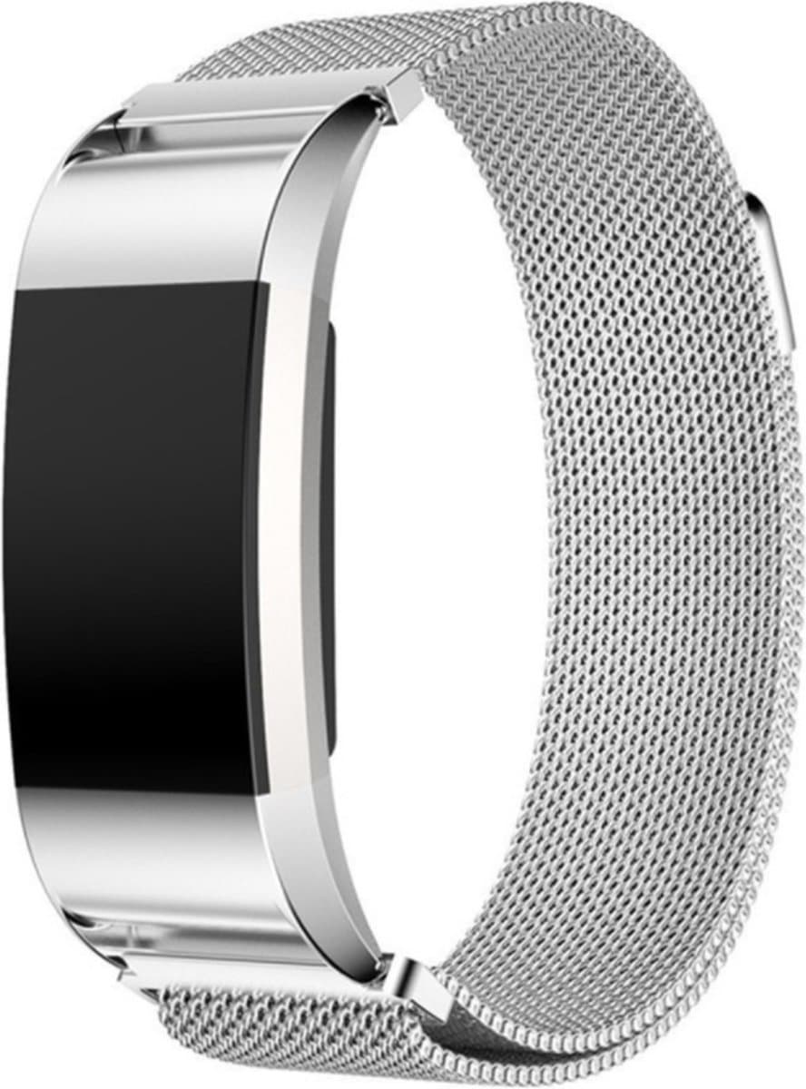 Geschikt voor Fitbit Charge 2 Milanese band - zilver - Large