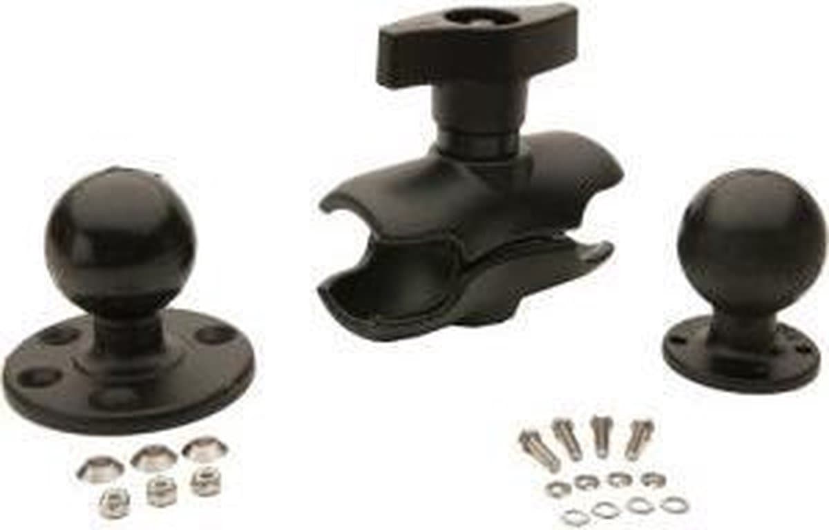 RAM MOUNT KIT ROUND BASESHORT ARM 5IN BALL VEHICLE DOCK