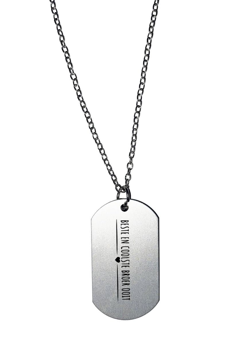 Akyol - beste en coolste broer ooit ketting - Broer - cadeau broer - leuk cadeau voor je broer om te geven - verjaardag broer