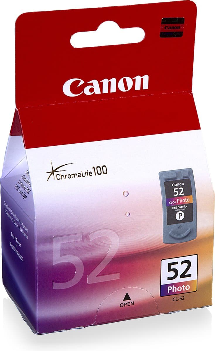 Canon CL-52 originele inktcartridge 1 stuk zwart, cyaan, magenta, geel