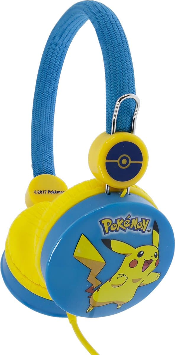 Pokémon Pikachu - kinder koptelefoon - volumebegrenzing - verstelbaar (3-8j)