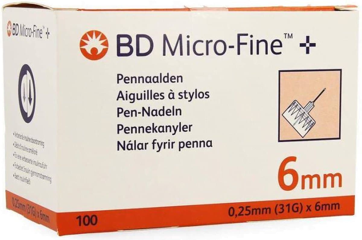 BD Micro-Fine Pennaalden 31g 6mm 100 stuks