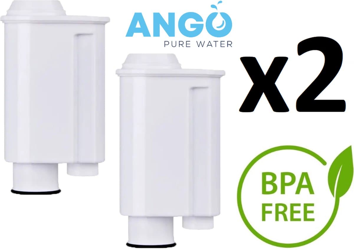 2 x ANGO waterfilter vervanging voor Saeco CA6702/00, CA6702/10, CA6702/48, RI9702/01 Brita Intenza+ Gaggia Phlips