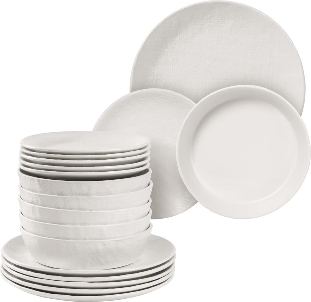 VELTRR® Serviesset 6 Persoons - Serviessets - Bordenset - Chique Bordenset - Porselein
