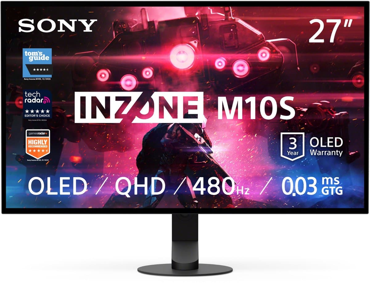 Sony INZONE M10S computermonitor 68，3 cm (26，9") 2560 x 1440 pixels Quad HD OLED zwart [Launch Deal: Tot 10% korting]