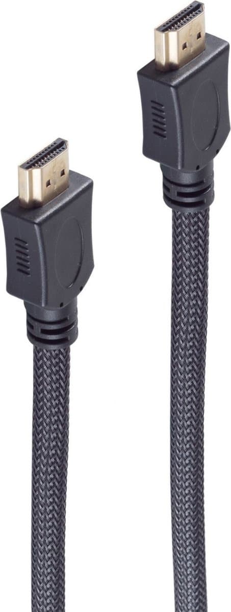 HDMI 2.0 Kabel - 4K 60Hz - Nylon Sleeve - 1 meter - Zwart