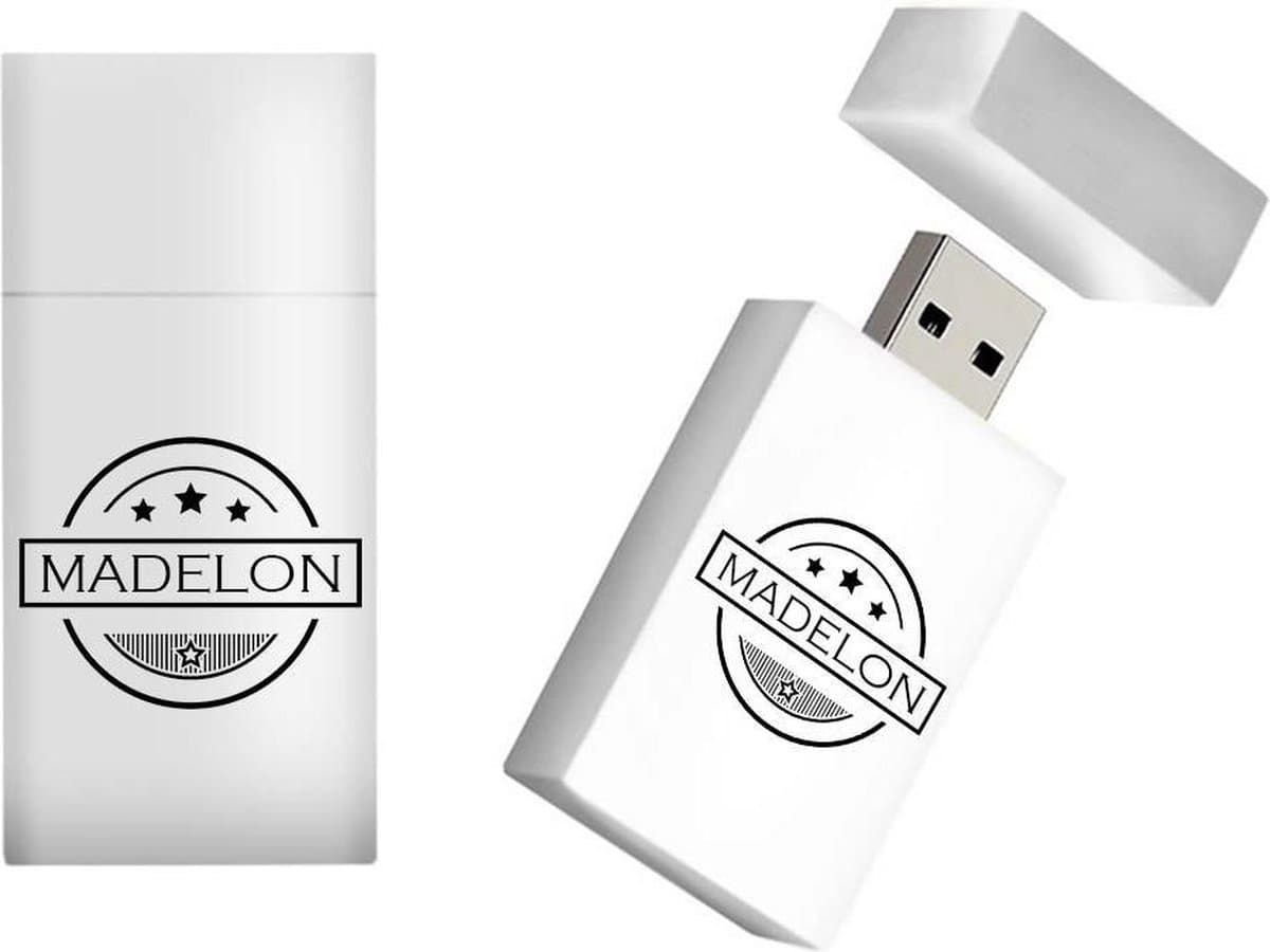 MADELON naam kado verjaardagscadeau cadeau usb stick 16GB - naam cadeau, gefeliciteerd cadeau