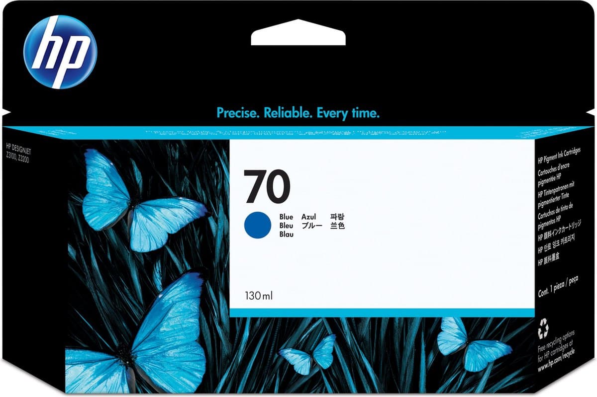 HP 70 - Inktcartridge / Blauw (C9458A)
