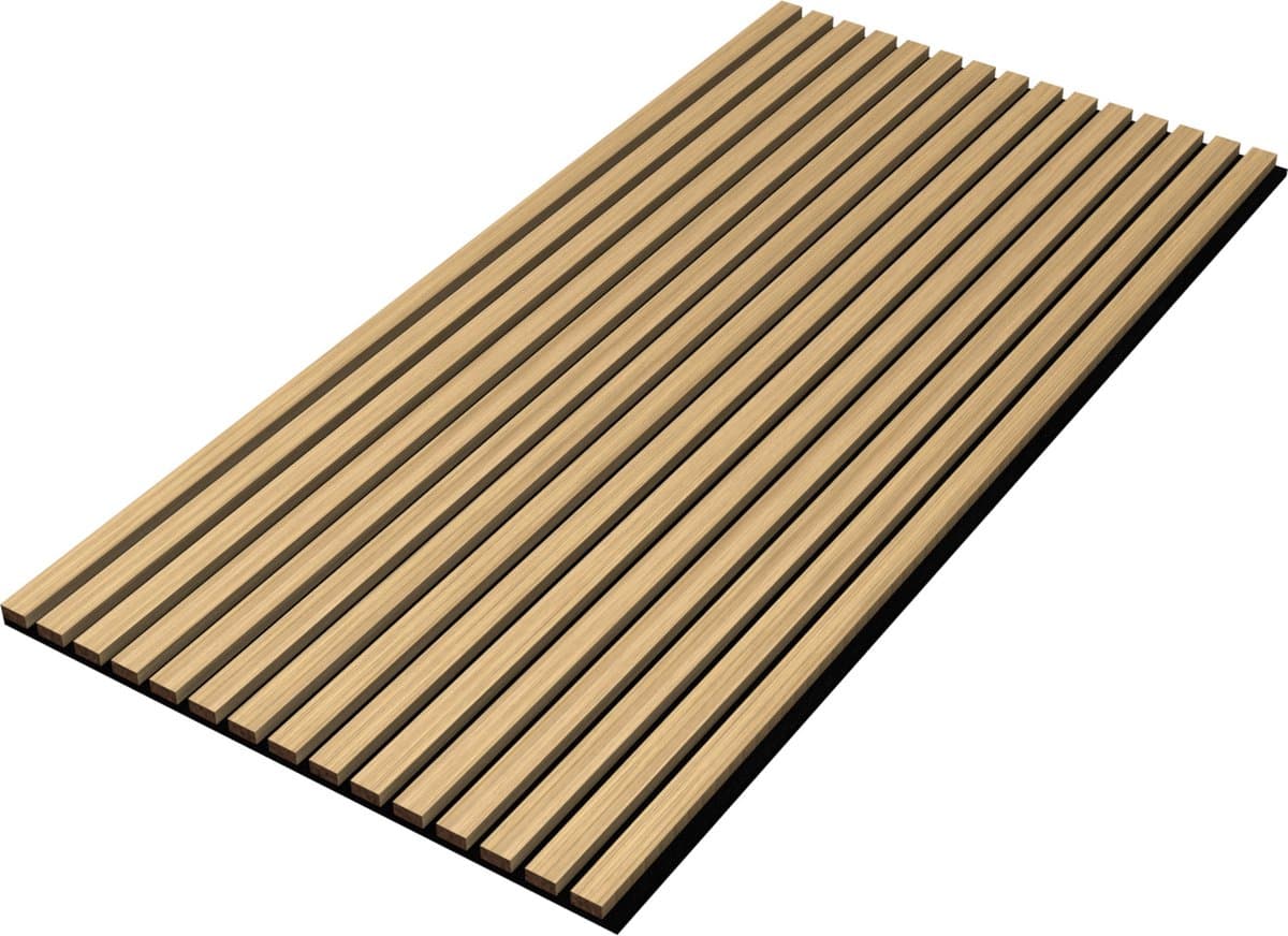 Akoestisch Wandpaneel Vang set van 12 mdf 8,64 m² eiken donker