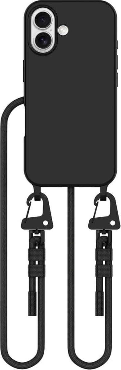 Tech-Protect Magnecklace Koord Geschikt voor draadloos opladen en voor iPhone 16 - Zwart