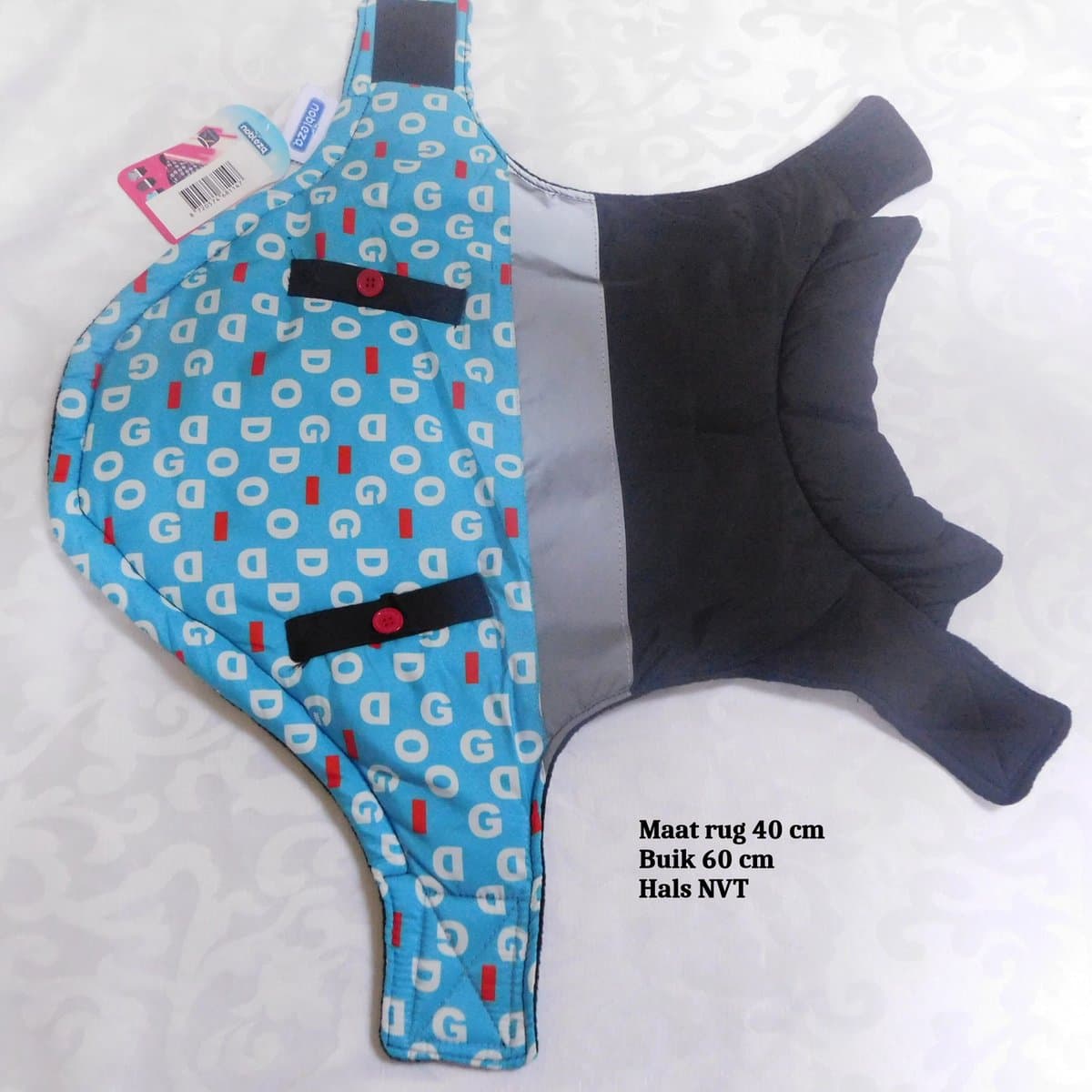 Nobleza - Hondenjasje - DOG - Warm gevoerd - Maat M - 40 cm ruglengte