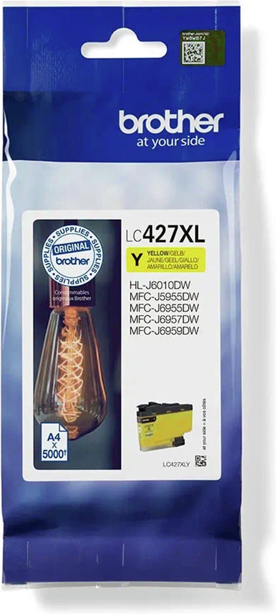 Brother LC-427XLY inktcartridge 1 stuk origineel hoog (XL) rendement geel