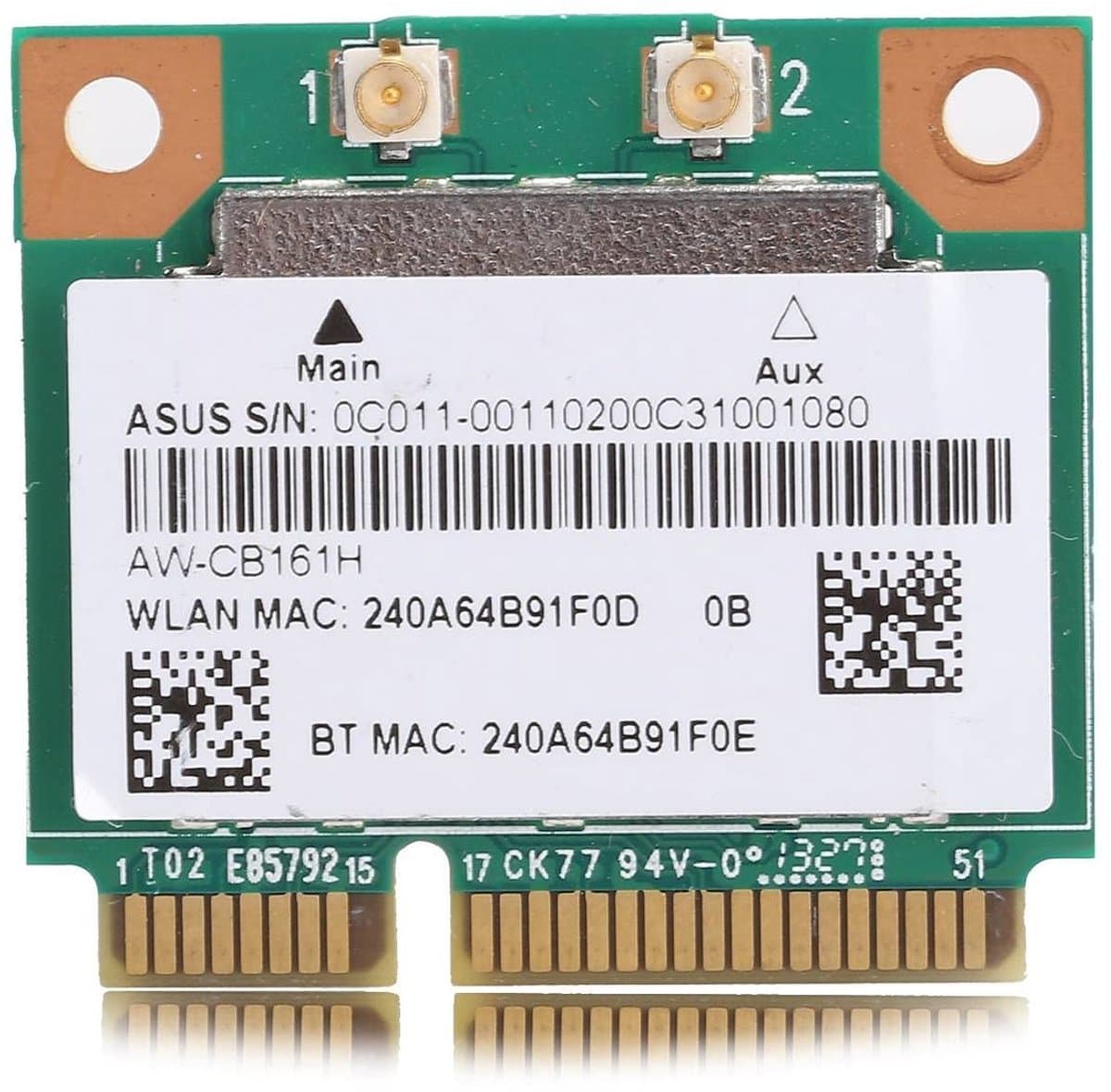 Dailygoody - Wifi-module - Draadloze netwerkkaart - Mini PCI-E formaat - Bluetooth 4.0 ondersteuning - 433Mbps snelheid - Geschikt voor de meeste lapt...