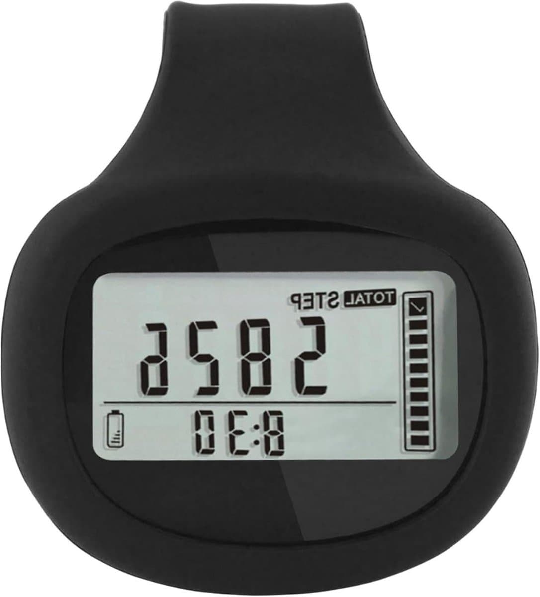Wandelstappenteller - Fitness Tracker - Activiteit Meten - Intelligent en Nauwkeurig - 30 g - Zwart