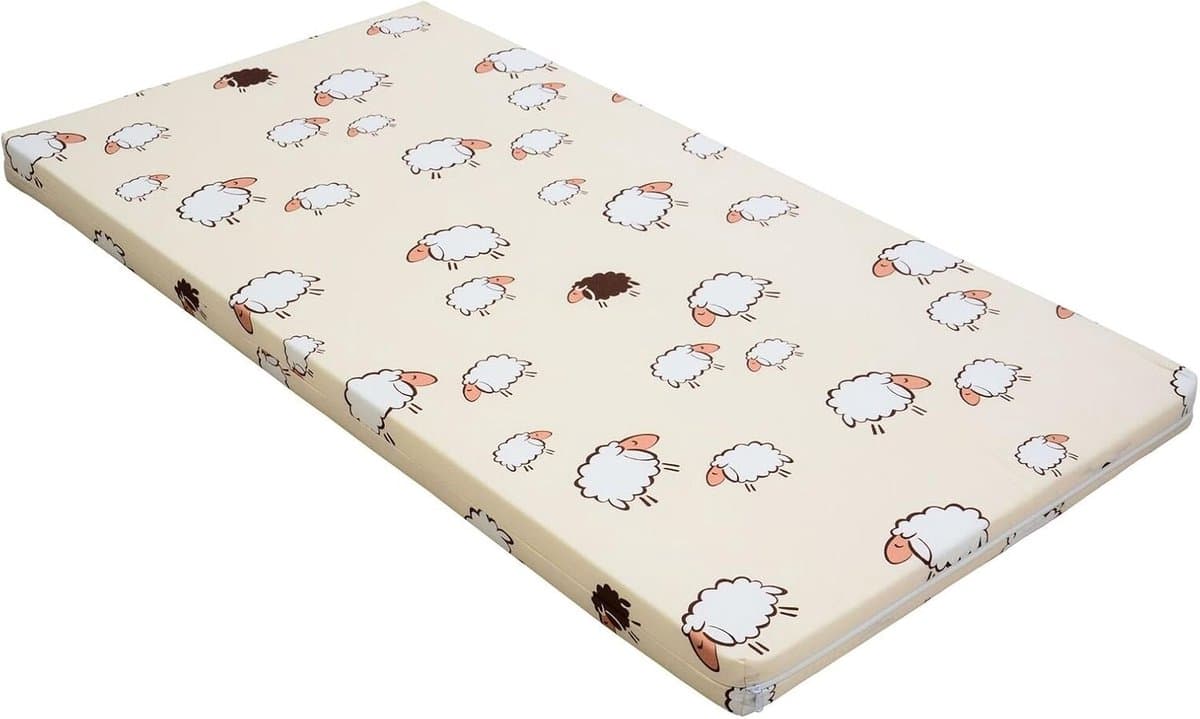 Kinderbed Matras - Baby Matras - Comfortabel Slapen - Schuimkern Zonder Stoffen - 70x140 cm - Groen
