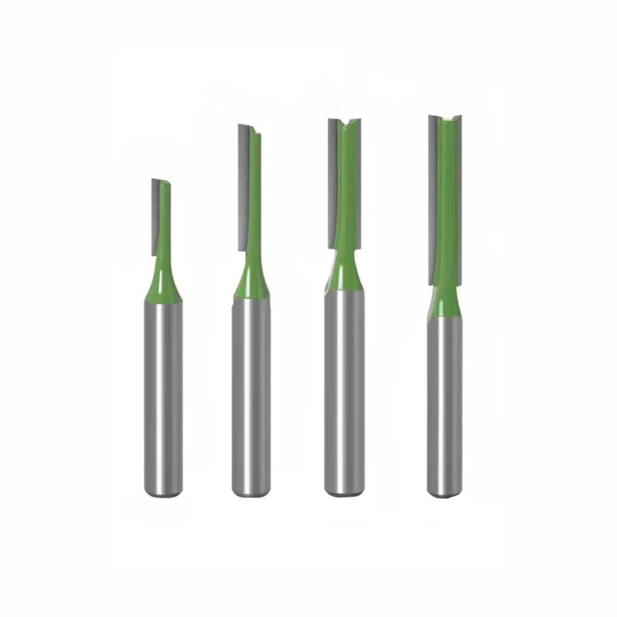 DW4Trading Hout Groeffrezen Set van 4 Stuks 3x13,4x20,5x20,6x30mm - Schacht 8mm