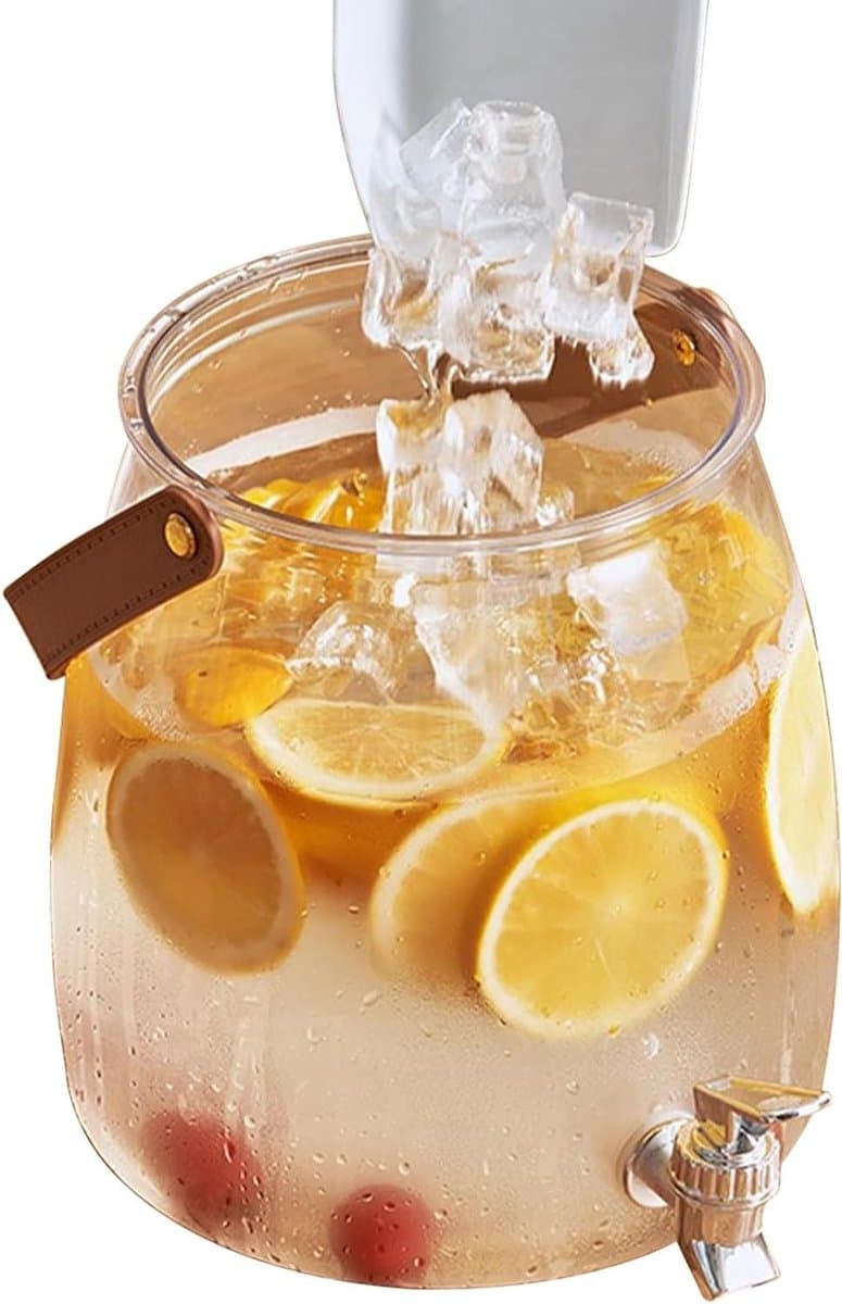 Drankdispenser Koelkast - Waterkoker Dispenser - Dranken Serveren - Anti-blokkeer Tuit - 3L tot 9L - Transparant