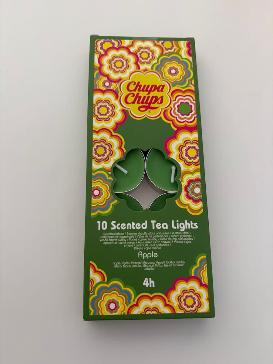 Chupa Chups Waxinelichtjes met geur 10 stuks - Apple