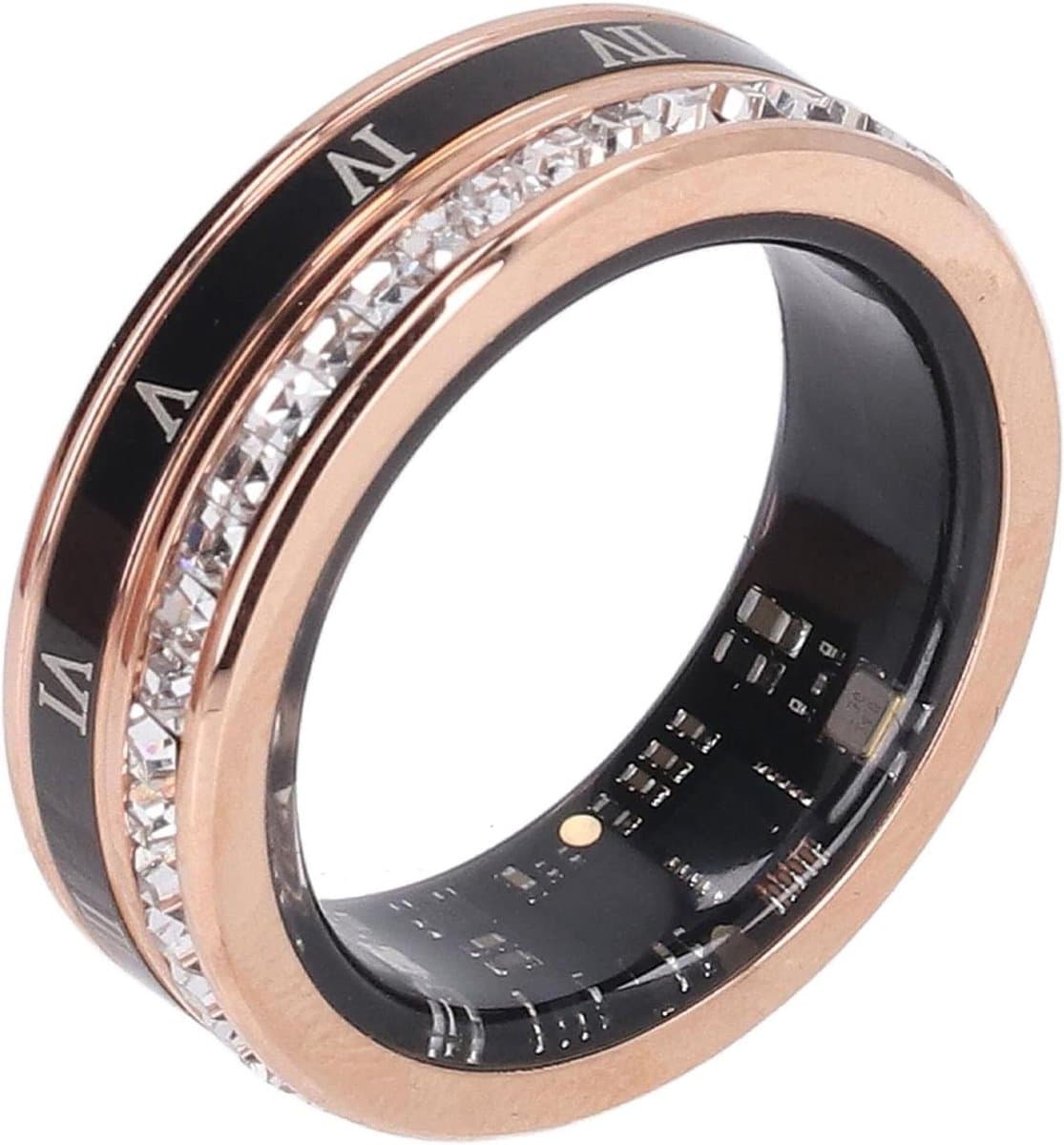 Slimme Ring - Fitness Tracker - Activiteiten Meten - IP68 Waterdicht - 18mAh Batterij - Goud