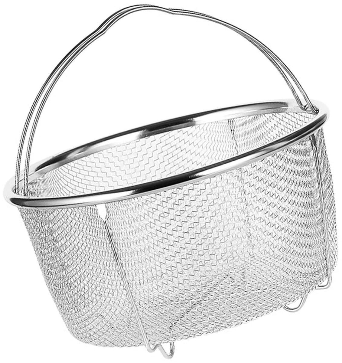Dailygoody - Mesh Stoommand - Stoompot met Roestvrijstalen Handgreep - 20cm - Voedingskwaliteit - Ideaal voor Restaurants - Duurzaam en Veilig