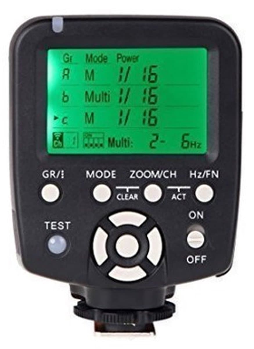 Dailygoody - Handmatige Flitscontroller - Draadloze Afstandsbediening - Groot LCD-scherm - Flitskracht en Zoom - Geschikt voor Canon - Inclusief