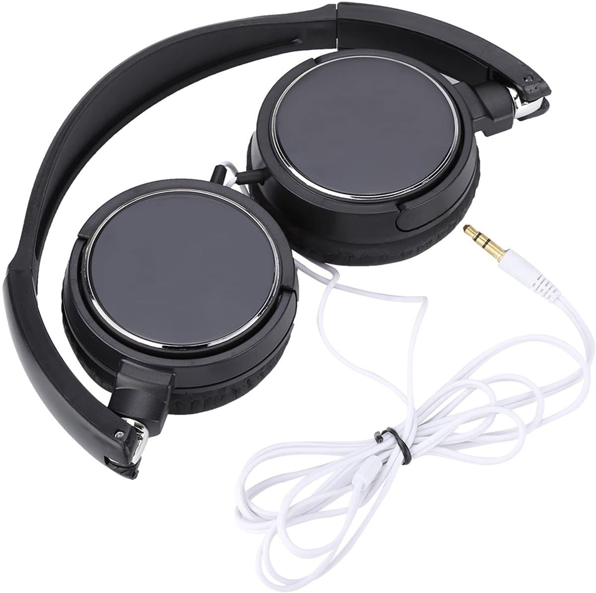 Foldable Compact Wired Headset Stereo HiFi Music Headphones Portable Audio and Video