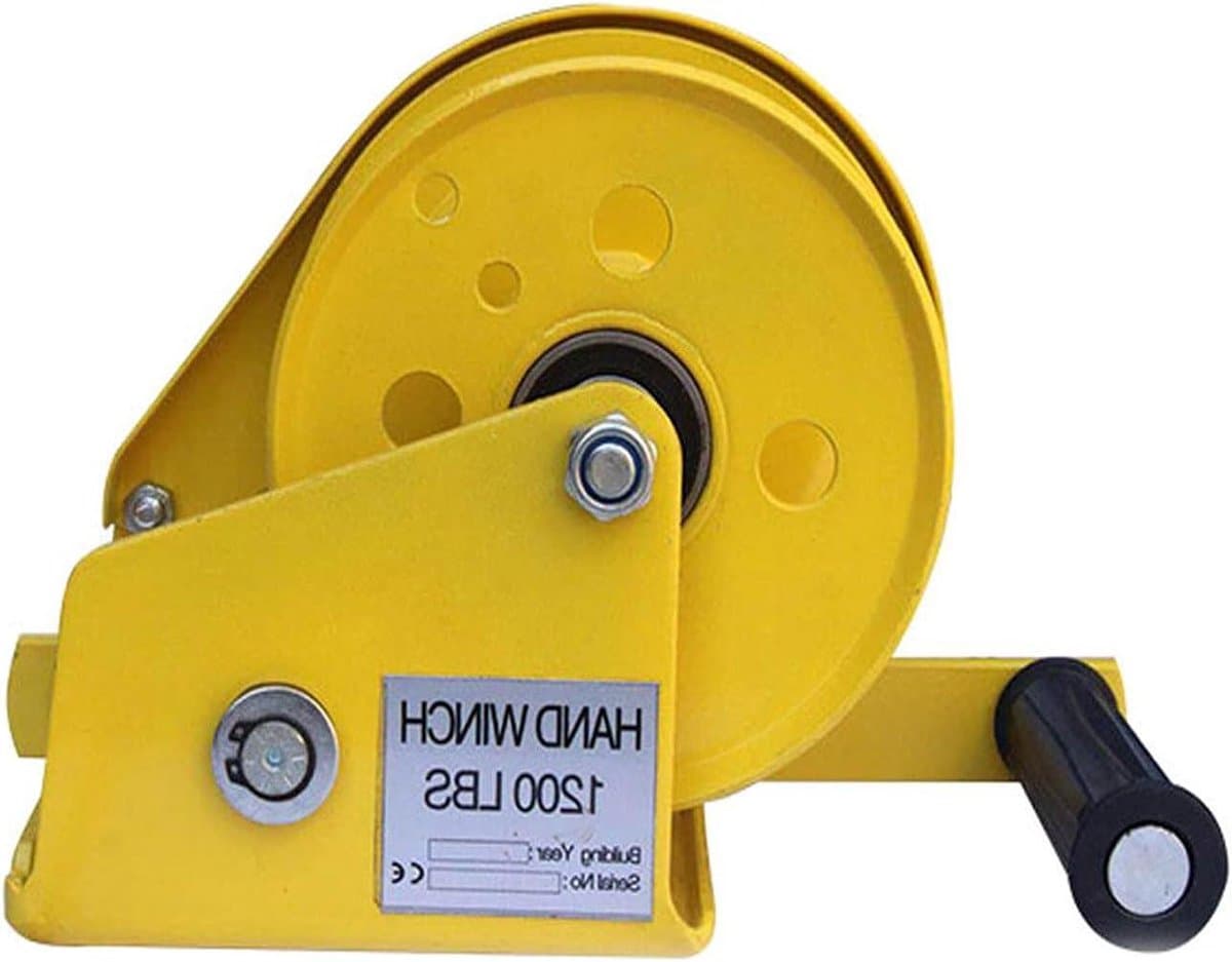 Handlier - Aanhanglier Trailer - Zwaar Tillen - Met Rem - 1200 LBS - Geel