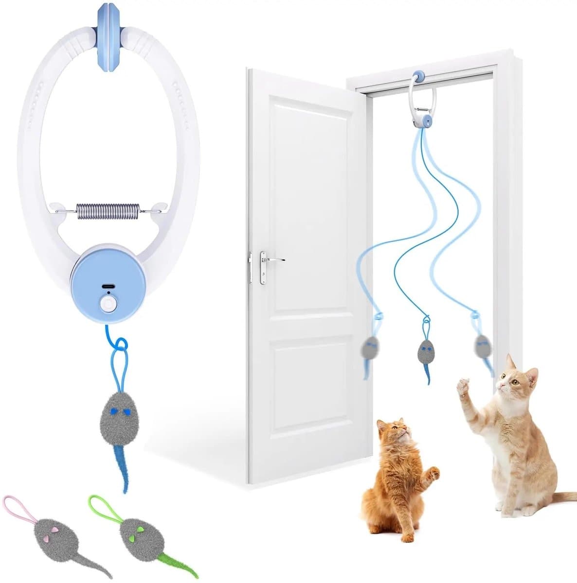 Kattenspeelgoed - interactief kattenspeelgoed - kattenspeelgoed intelligentie – kattenspeelgoed elektrisch - elektrisch interactief speelgoed – Intelligentie Hondenspeelgoed & Kattenspeelgoed -kan aan een deur worden gehangen