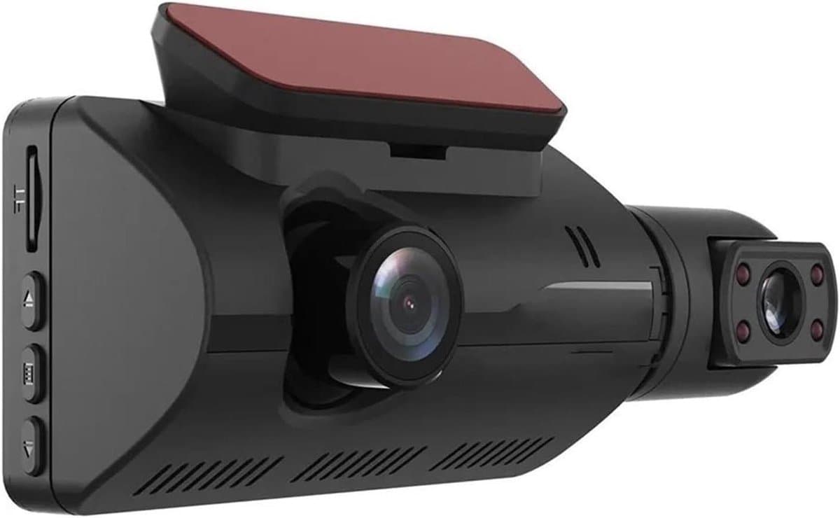 Auto Rijrecorder - Dubbele Lens Camera - Veilig Parkeren - Nachtzicht DashCam - 3 Inch Scherm - Zwart