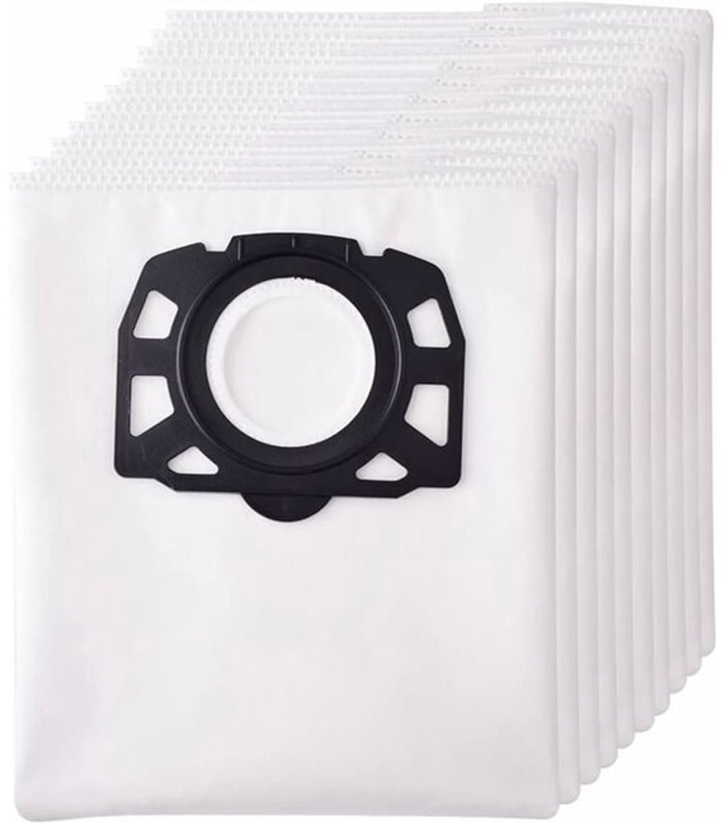 Verpakking van 10 stofzuigerzakken Geschikt voor Karcher WD4 WD5 WD6 MV4 MV5 MV6 wasbare stofzuigerzak