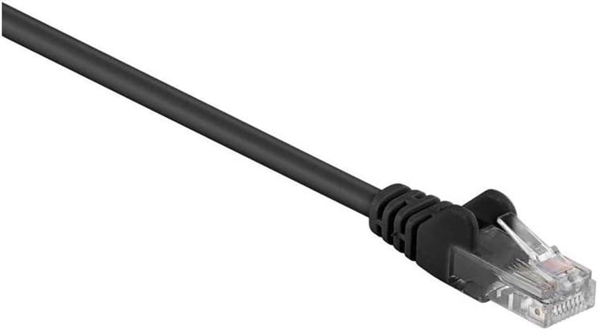 CAT 5e patchkabel - Netwerkkabel Ethernet - Netwerkcomponenten Aansluiten - Gigabit Netwerk Geschikt - 2m - zwart