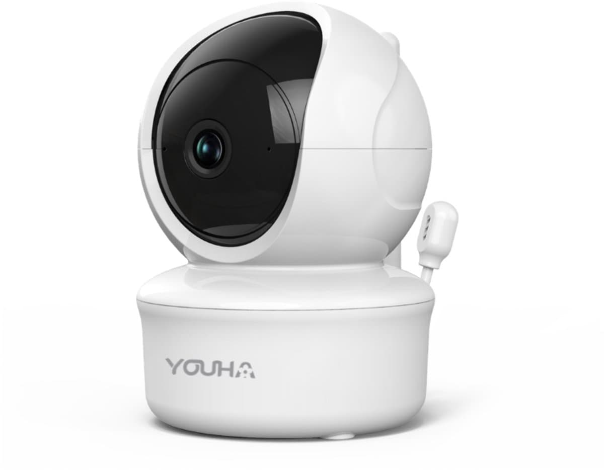 Youha Losse Camera voor Babyfoon met Scherm en App – WiFi – 355° Draaibaar – HD Beeld – Nachtzicht – Werkt met Beeldscherm en App – Uitbreiding voor Meerdere Kamers