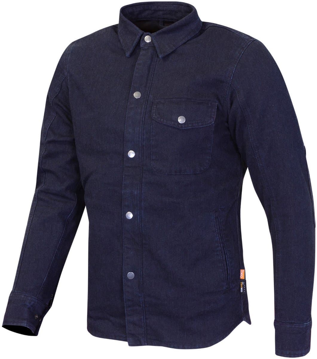 Merlin Porta D30 Canvas Donkerblauw Single Layer Motorshirt - Shirts