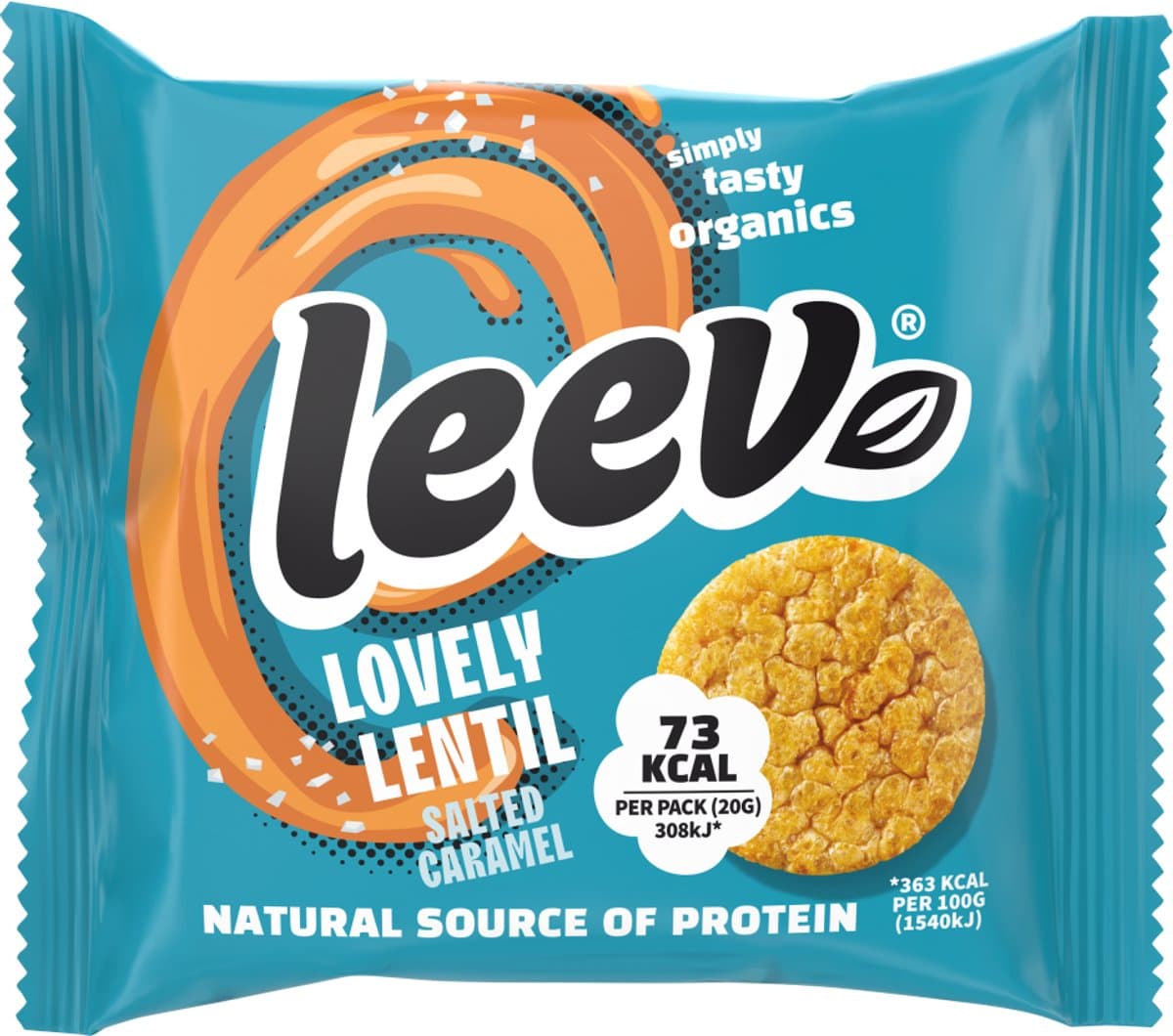 Leev Bio Lovely Lentil Cakes Caramel Multipack 60GR