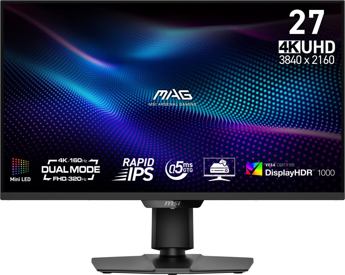 MSI MAG 274UPDFDE E16M computer monitor 68,6 cm (27") 3840 x 2160 Pixels 4K Ultra HD LED Zwart