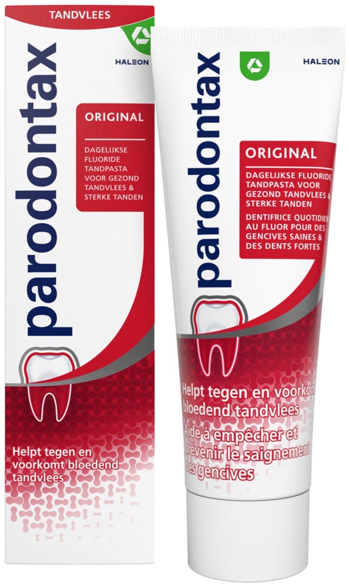 Parodontax Tandpasta Original tegen Bloedend Tandvlees - 3 x 75 ml - Voordeelverpakking