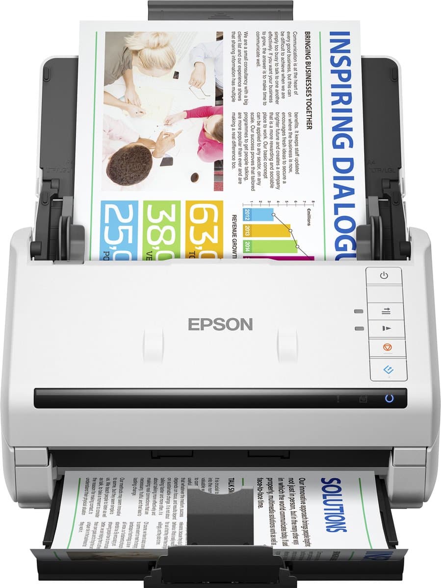Epson WorkForce DS-530 II documentenscanner, 600 x 600 DPI, A4, zwart, wit
