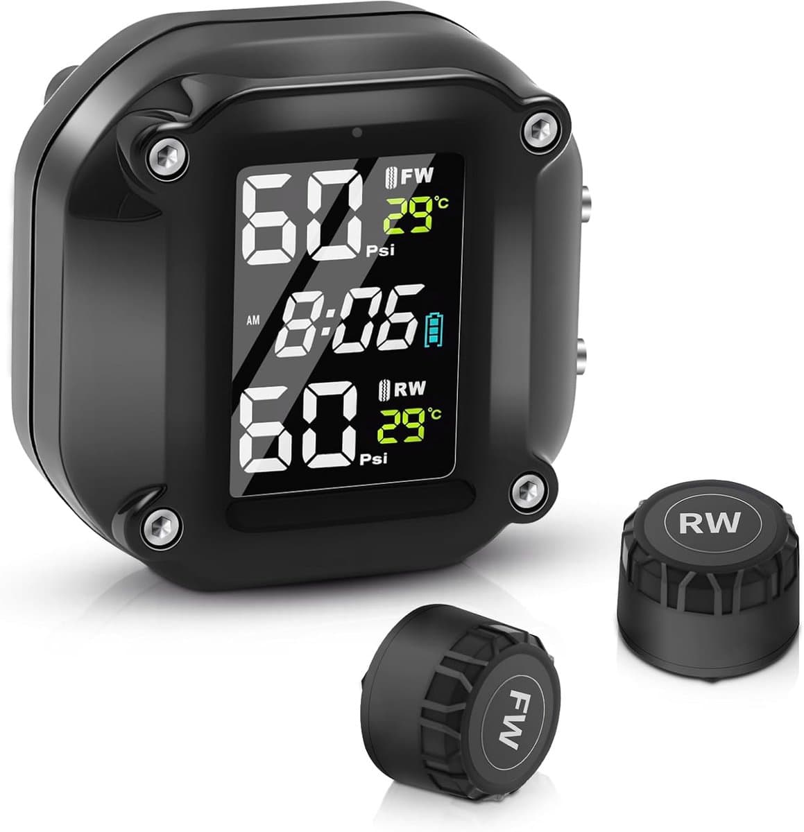 Motorcycle TPMS bandenspanningmonitor - Draadloze sensors - IP67 waterdicht - Real-time informatie - SnelShoppen