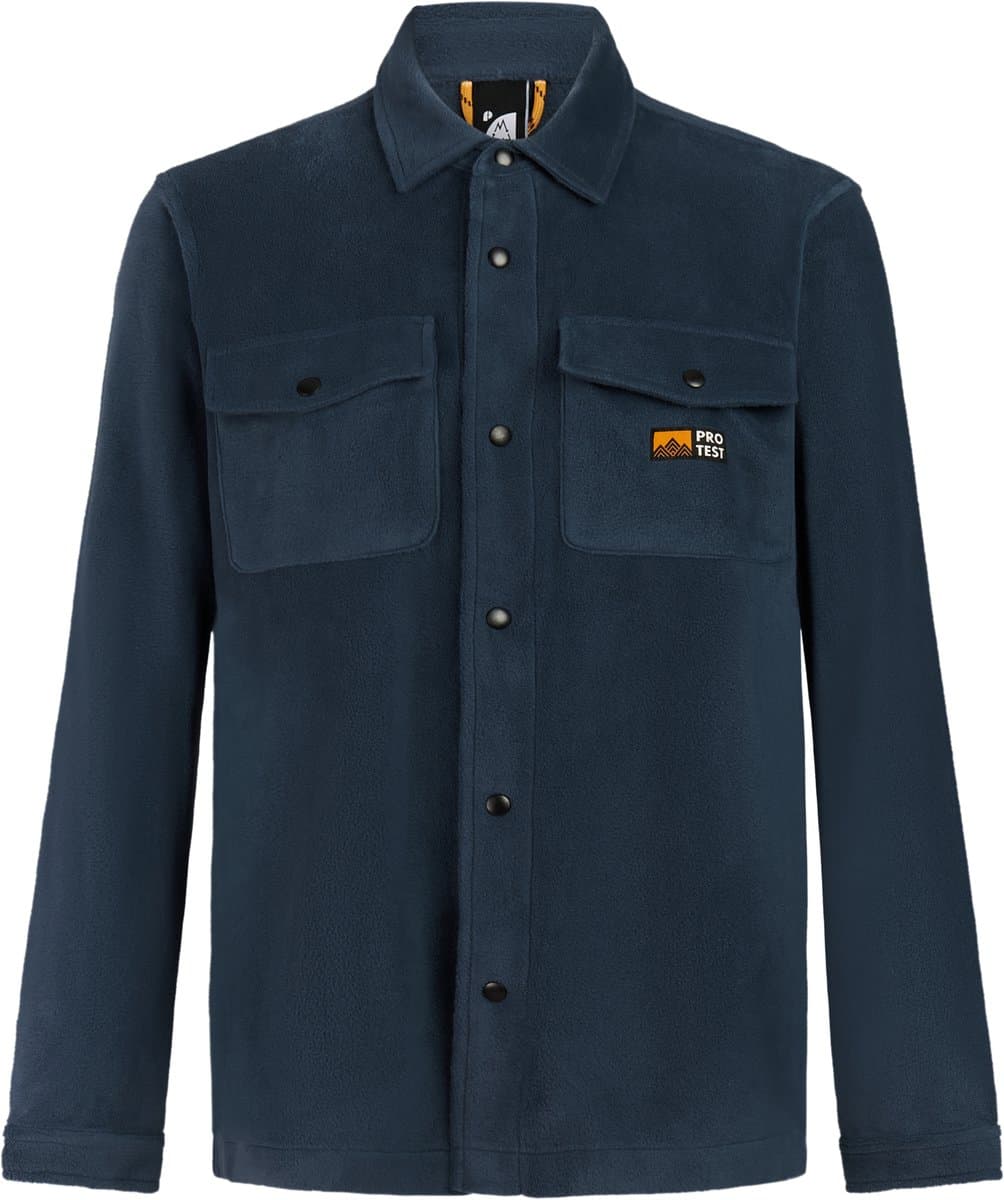 Protest PRTGogh - Shirt Heren - Overshirt - Outdoor -Fleece - Drukknopen