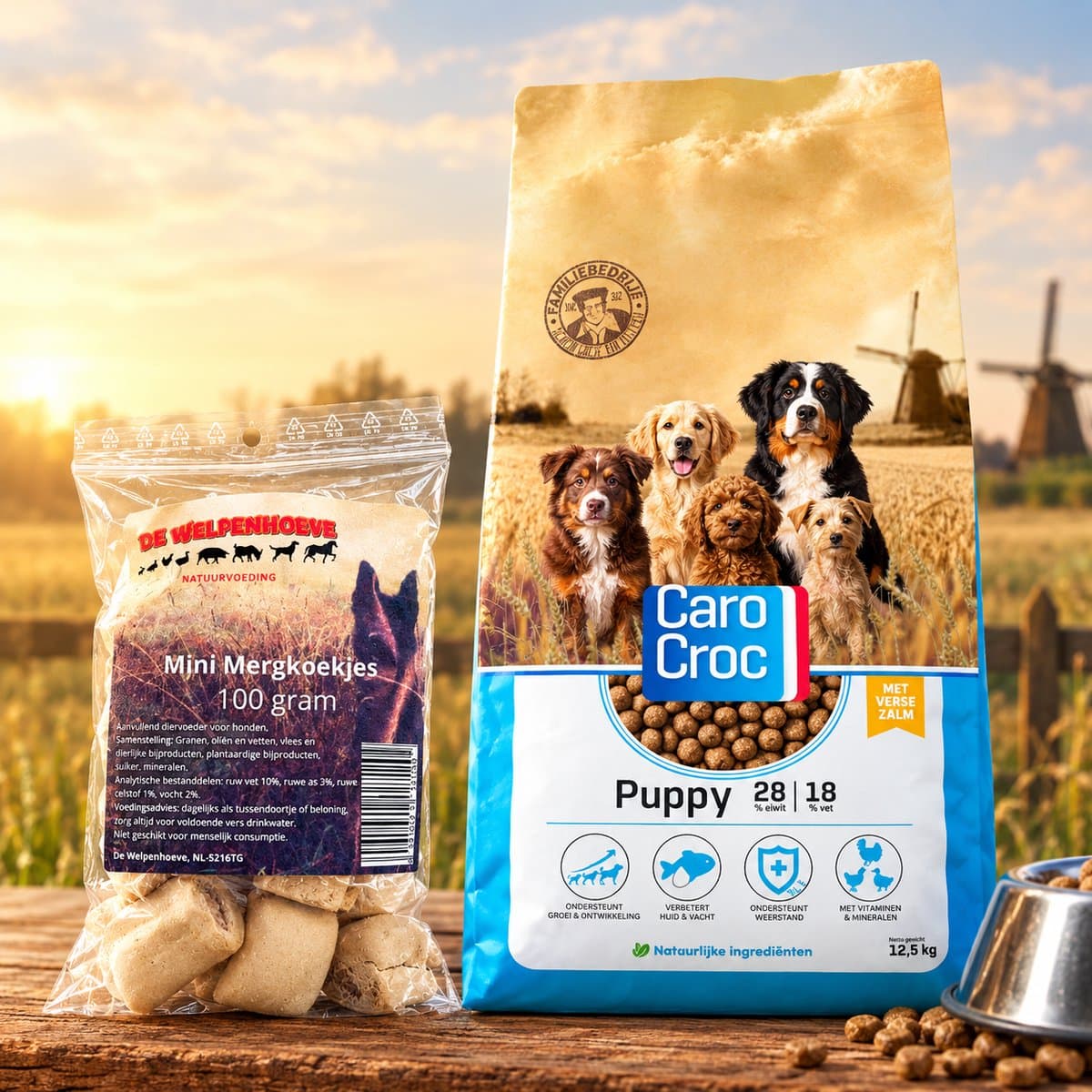 CaroCroc Puppy 12,5 kg [28/18] met extra snacks