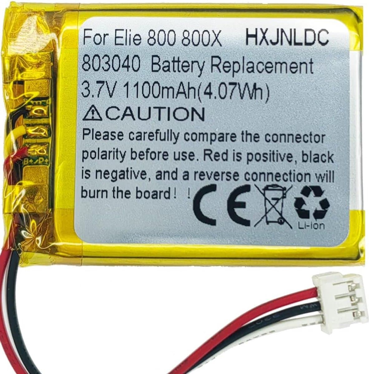 3,7 V 803040 1100mAh Li-On oplaadbaar voor Turtle Beach Ear Force Elite 800 Elite 800X Stealth 700 draadloze surround sound gaming headset gen 2