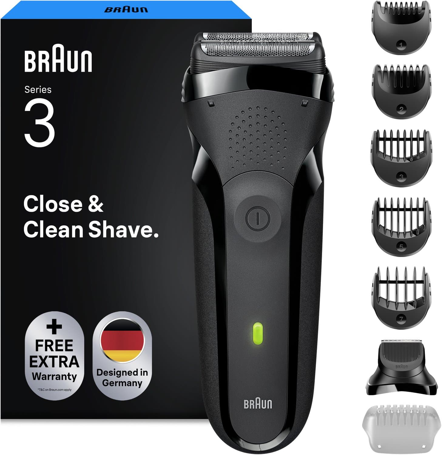 Braun Series 3 300BT Grijs