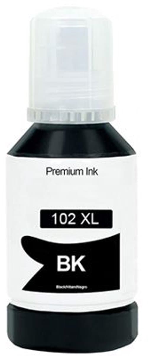 Inkt 1x Zwart Geschikt voor Epson EcoTank 102 / E102 ET-2700 2750 2751 2756 3700 3750 4750